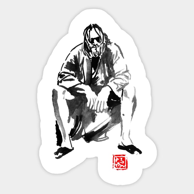 the dude 02 Sticker by pechane